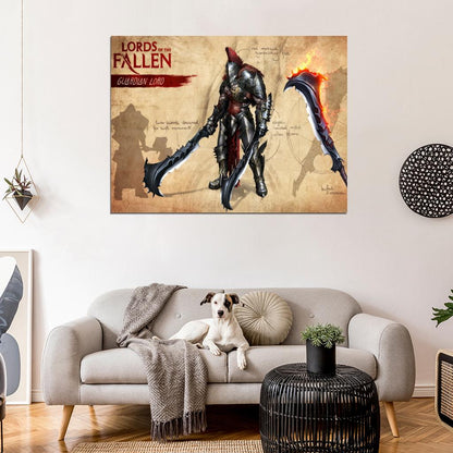 Lords Of The Fallen Guardian Lord Video Game Wall Art Print Poster