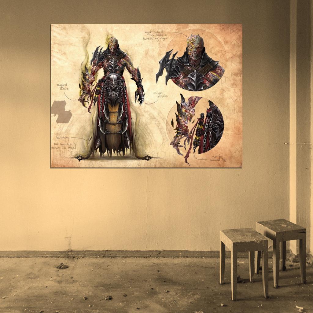 Lords Of The Fallen Rhogar Infestor Video Game Wall Art Print Poster