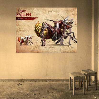 Lords Of The Fallen Demonic Spider Video Game Wall Art Print Poster