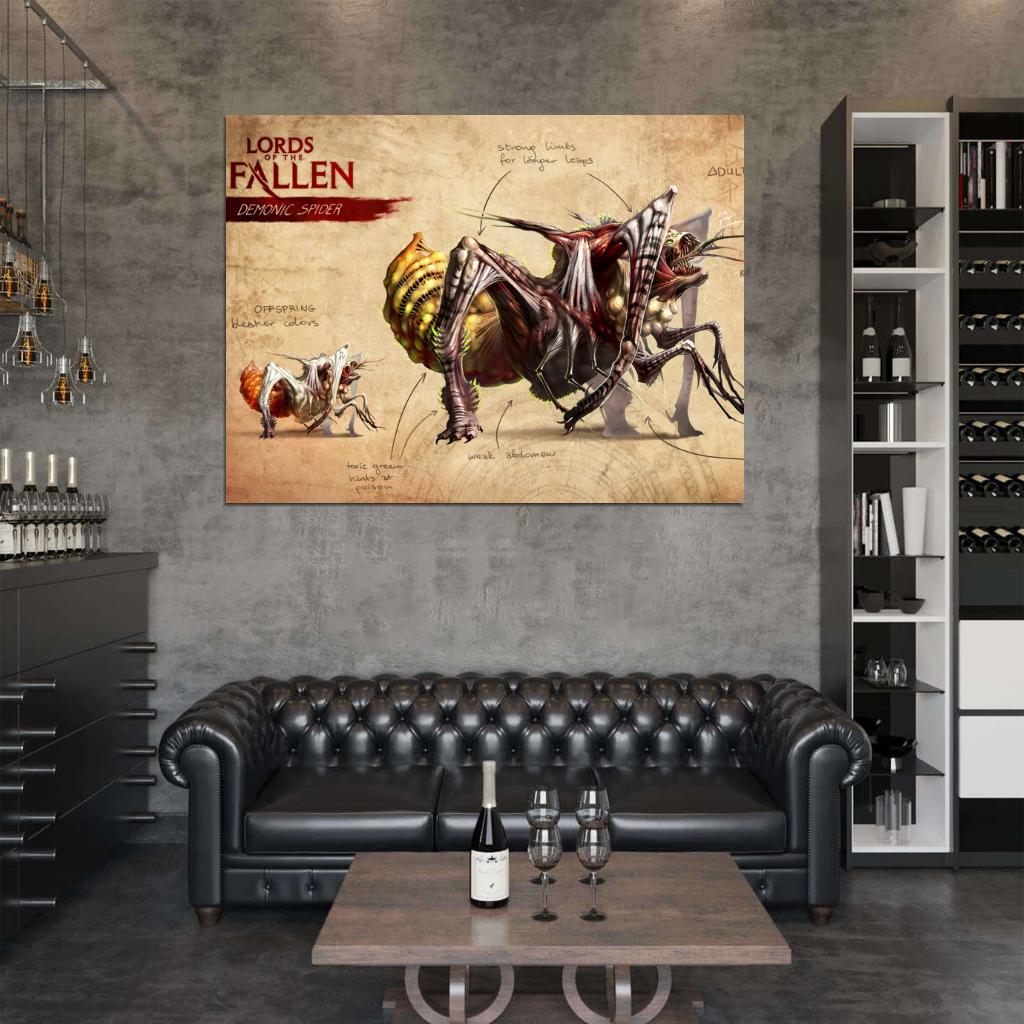 Lords Of The Fallen Demonic Spider Video Game Wall Art Print Poster