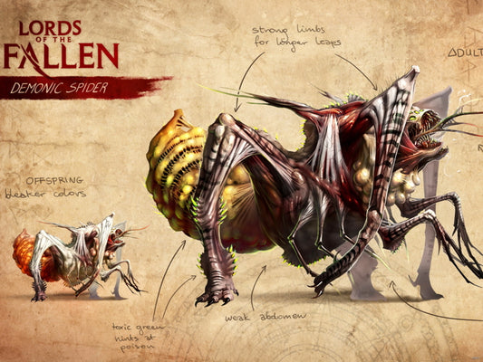 Lords Of The Fallen Demonic Spider Video Game Wall Art Print Poster