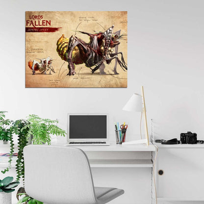 Lords Of The Fallen Demonic Spider Video Game Wall Art Print Poster