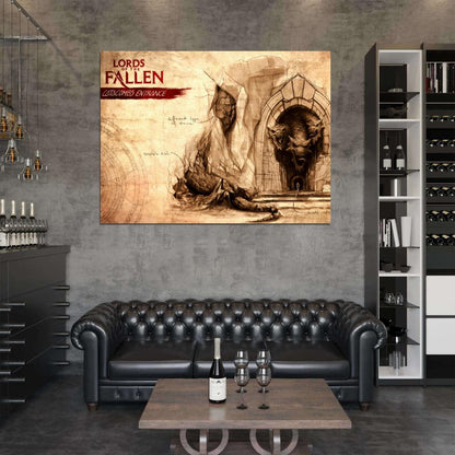 Lords Of The Fallen Catacombs Entrance Game Wall Art Print Poster