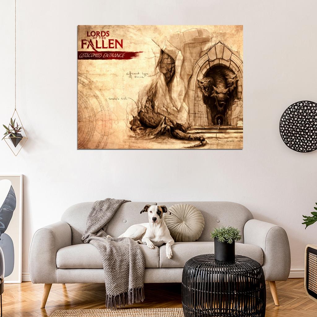 Lords Of The Fallen Catacombs Entrance Game Wall Art Print Poster