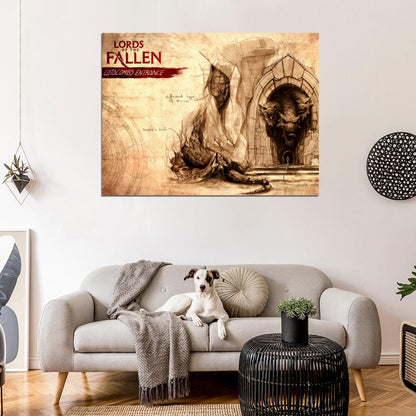 Lords Of The Fallen Catacombs Entrance Game Wall Art Print Poster