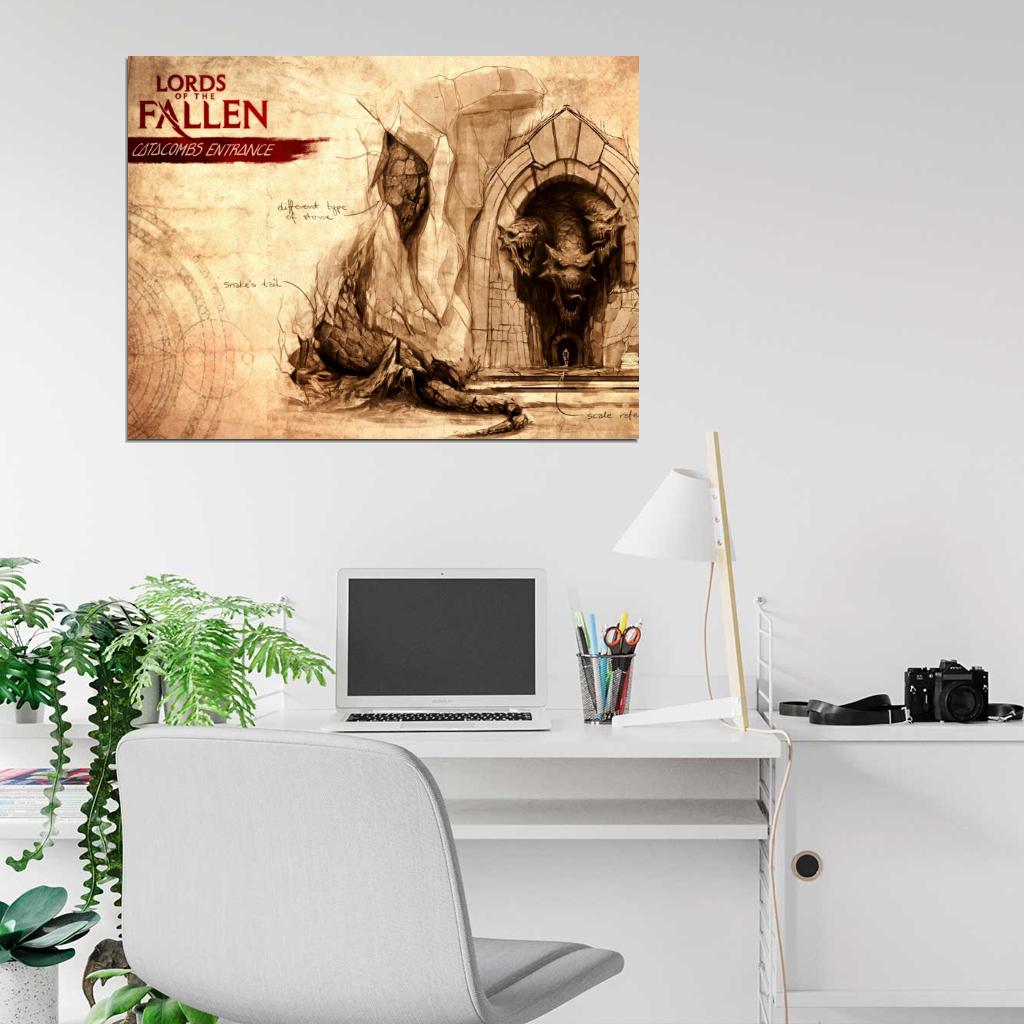 Lords Of The Fallen Catacombs Entrance Game Wall Art Print Poster