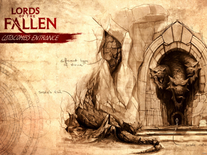 Lords Of The Fallen Catacombs Entrance Game Wall Art Print Poster