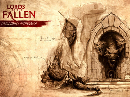 Lords Of The Fallen Catacombs Entrance Game Wall Art Print Poster