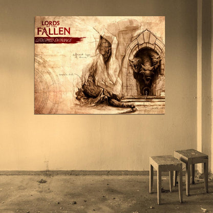 Lords Of The Fallen Catacombs Entrance Game Wall Art Print Poster