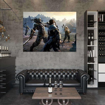 Middle-Earth Shadow Of Mordor Fight Game Wall Art Print Poster