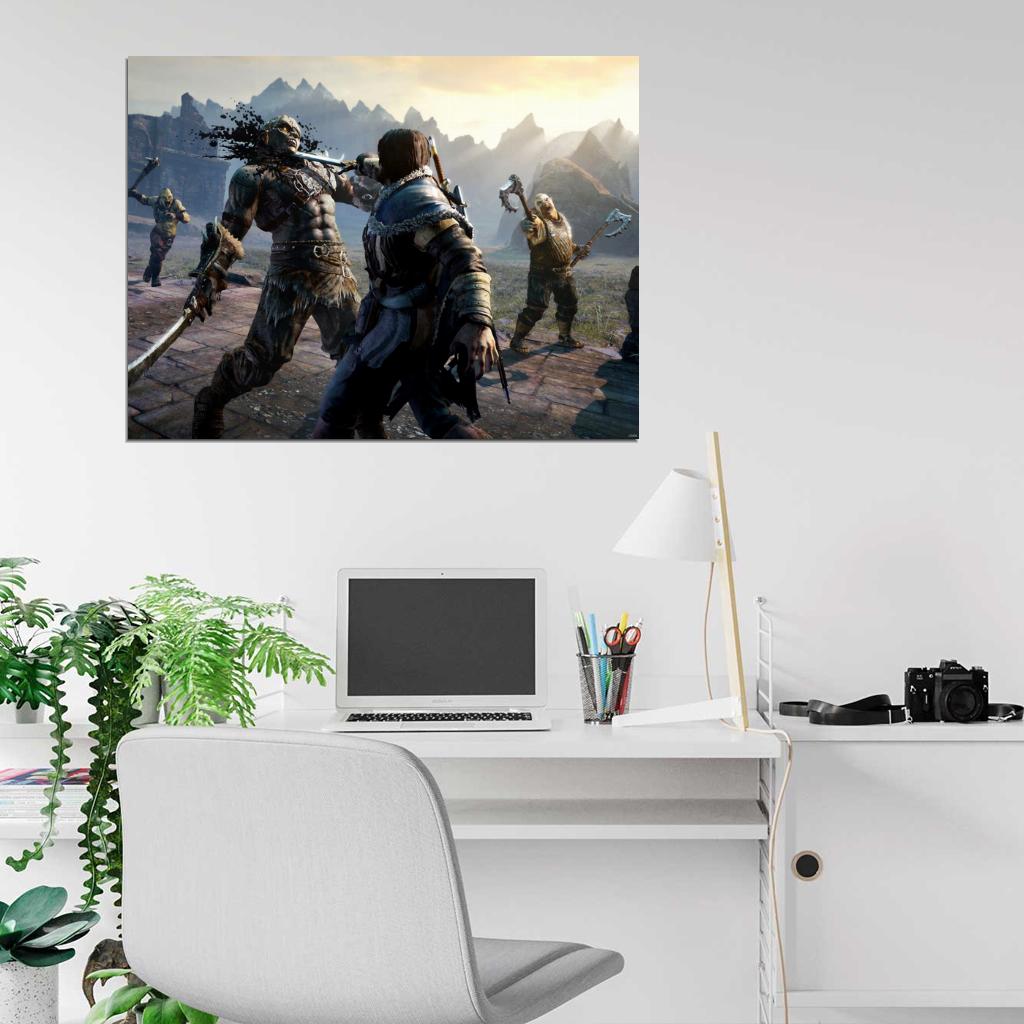 Middle-Earth Shadow Of Mordor Fight Game Wall Art Print Poster