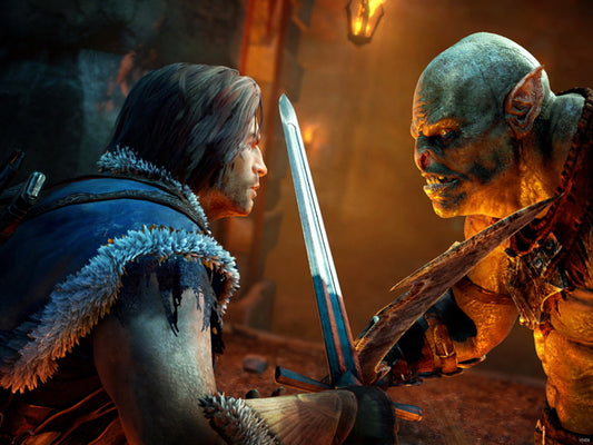 Middle-Earth Shadow Of Mordor Fight Video Game Wall Art Print Poster