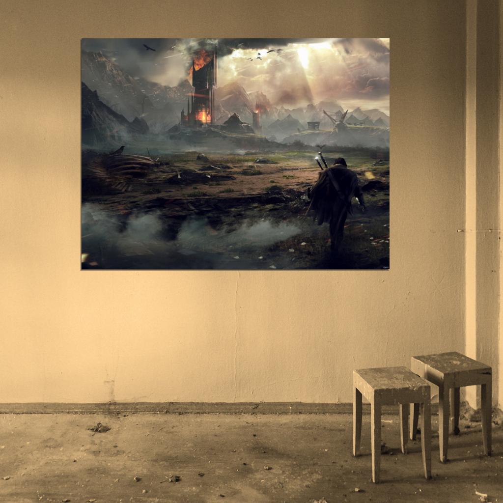 Middle-Earth Shadow Of Mordor Landscape Game Wall Art Print Poster