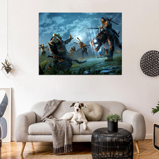 Middle-Earth Shadow Of Mordor Fight Game Wall Art Print Poster
