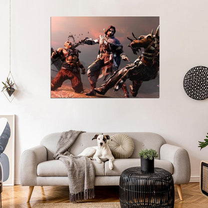 Middle-Earth Shadow Of Mordor Video Game Wall Art Print Poster