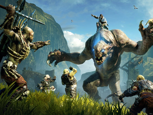 Middle-Earth Shadow Of Mordor Battle Monster Wall Art Print Poster