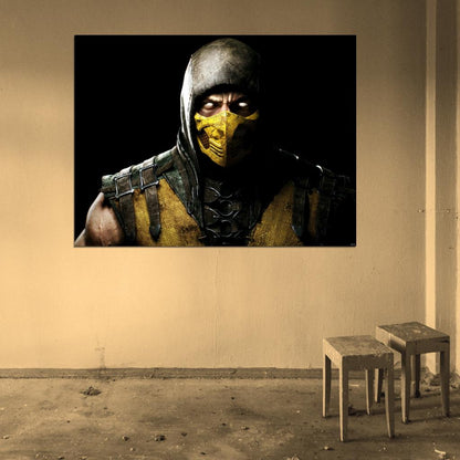 Mortal Kombat X Scorpion Video Game Wall Art Print Poster