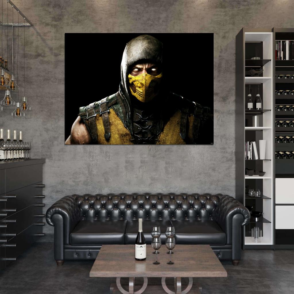 Mortal Kombat X Scorpion Video Game Wall Art Print Poster