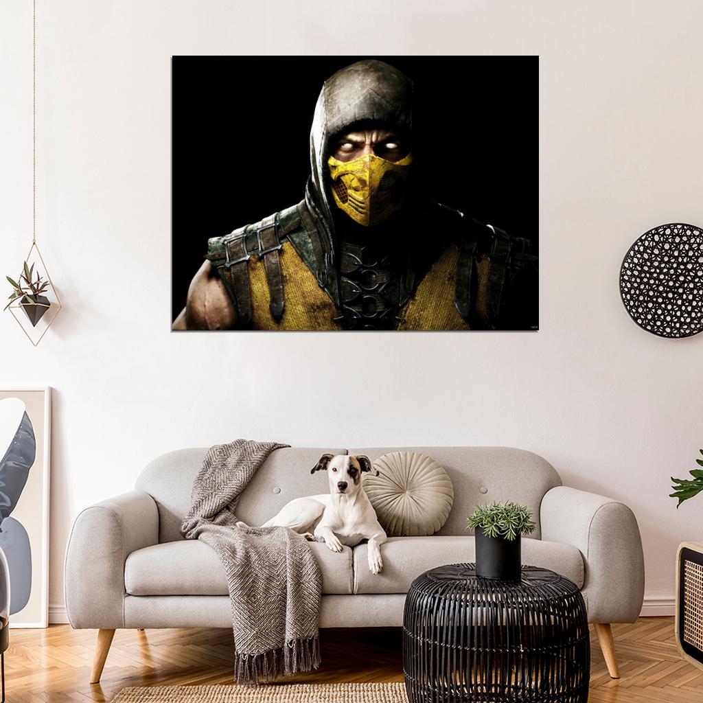 Mortal Kombat X Scorpion Video Game Wall Art Print Poster