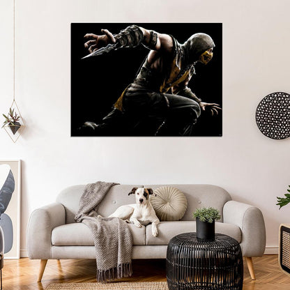 Mortal Combat X Scorpion Awesome Video Game Wall Art Print Poster