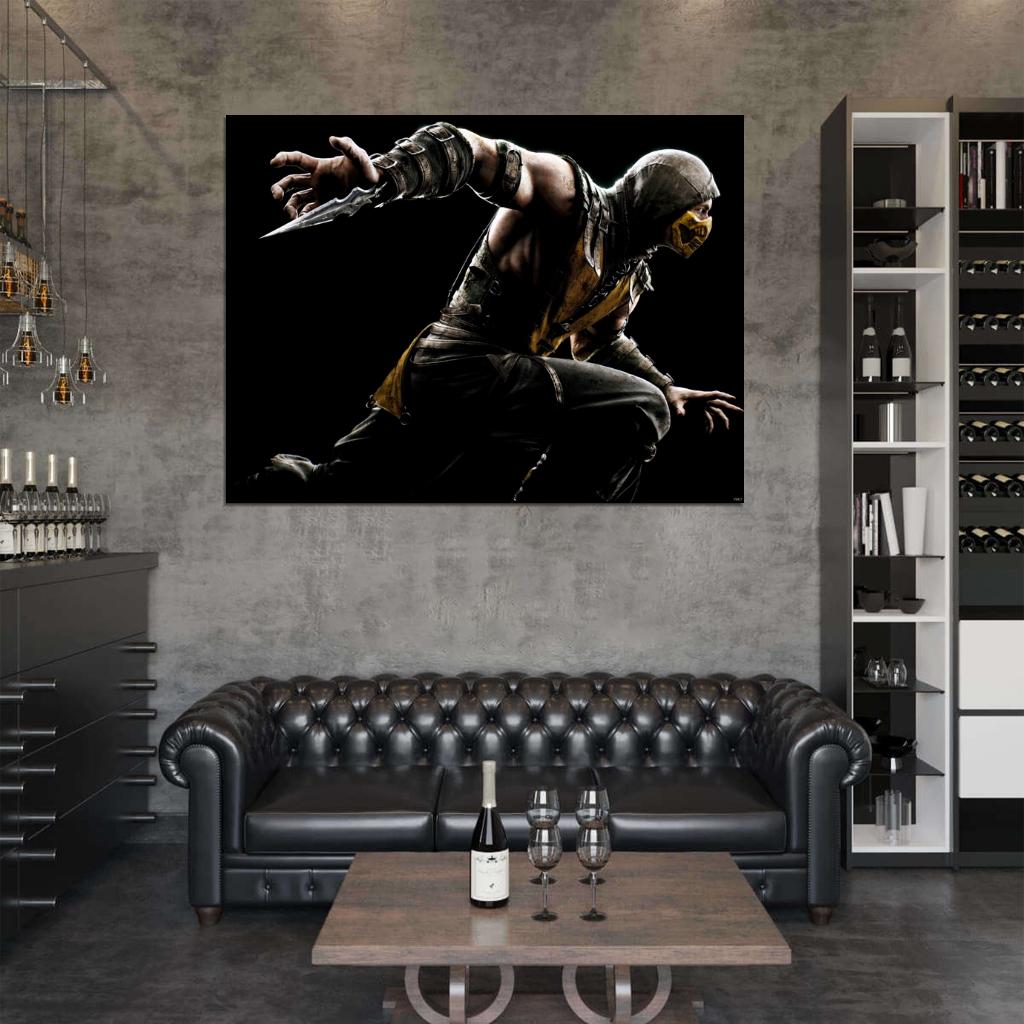 Mortal Combat X Scorpion Awesome Video Game Wall Art Print Poster