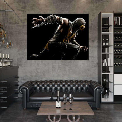 Mortal Combat X Scorpion Awesome Video Game Wall Art Print Poster