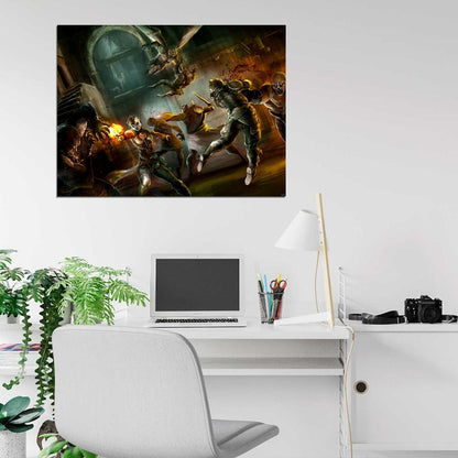 Nosgoth Battle Fight Video Game Art Wall Art Print Poster