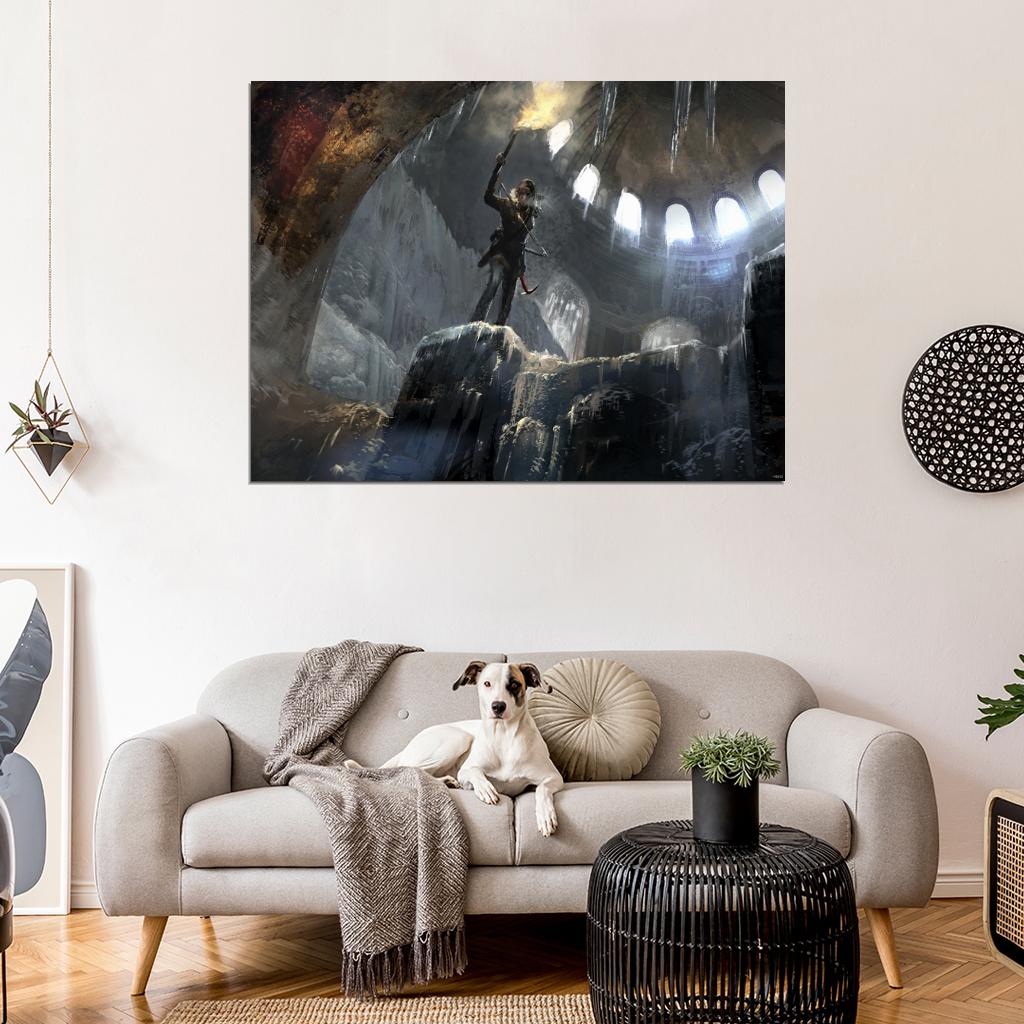 Rise Of The Tomb Raider Video Game Wall Art Print Poster