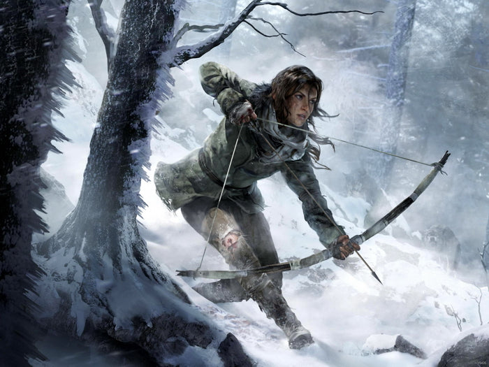 Rise Of The Tomb Raider Lara Croft Bow Art Wall Art Print Poster