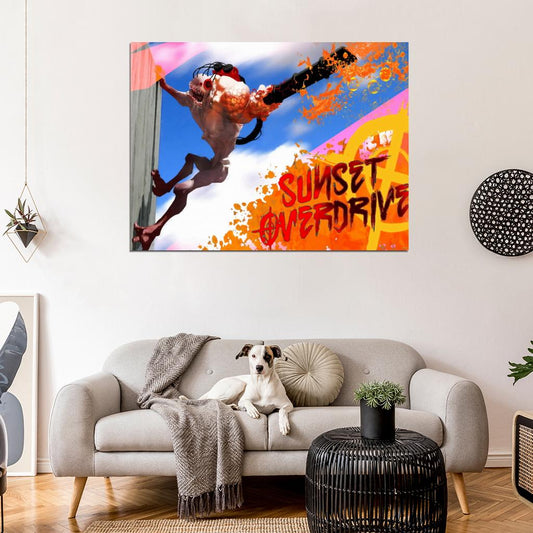 Sunset Overdrive Blower Video Game Wall Art Print Poster