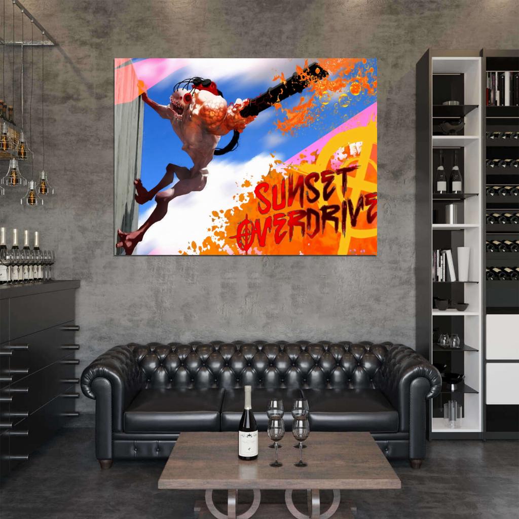 Sunset Overdrive Blower Video Game Wall Art Print Poster