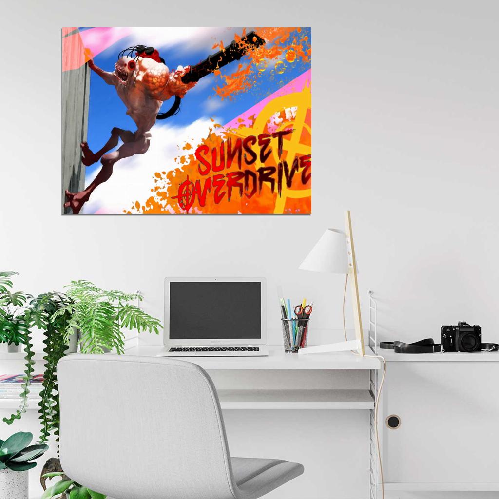 Sunset Overdrive Blower Video Game Wall Art Print Poster