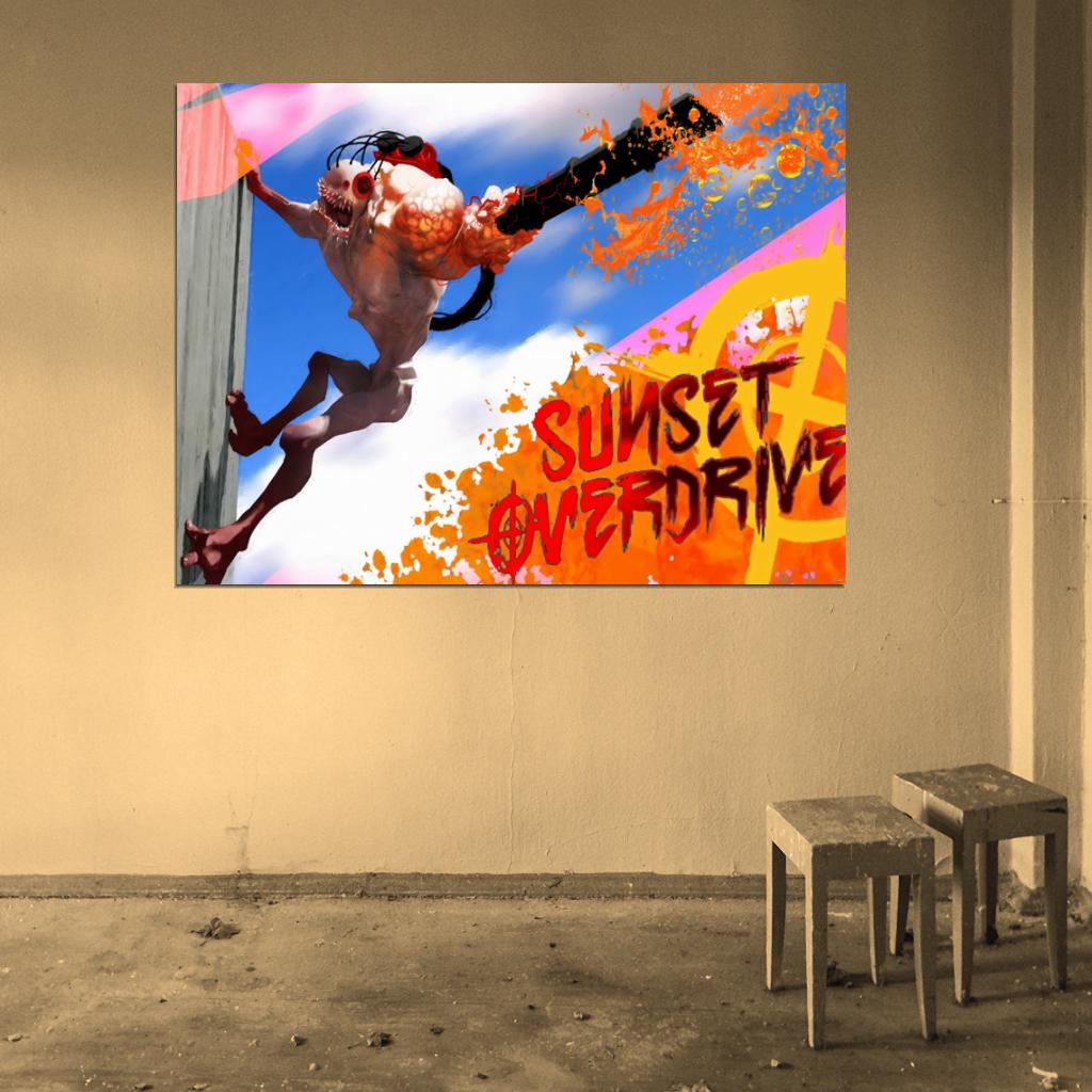 Sunset Overdrive Blower Video Game Wall Art Print Poster