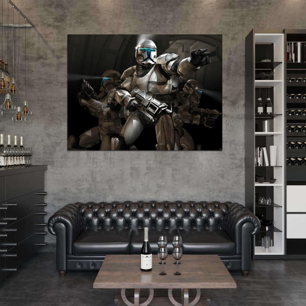 Star Wars Republic Commando Clone Game Art Wall Art Print Poster