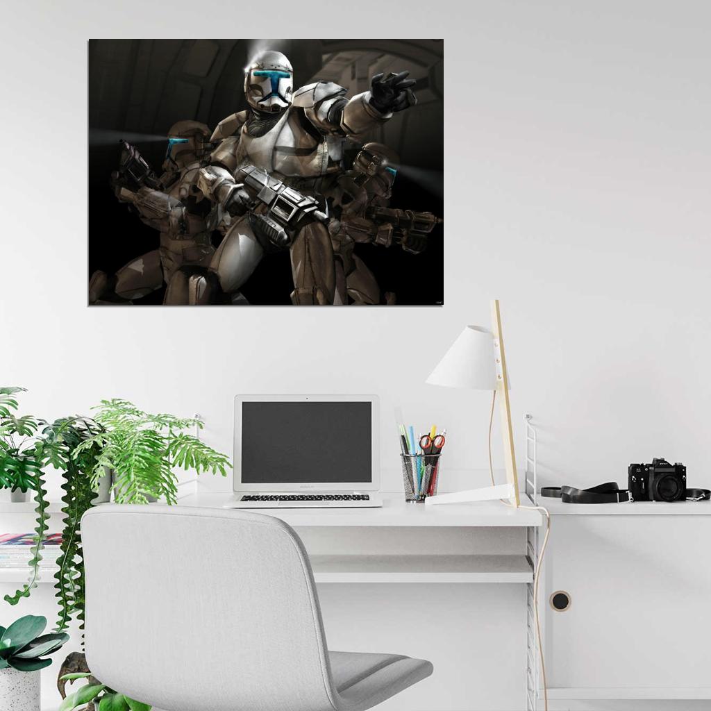 Star Wars Republic Commando Clone Game Art Wall Art Print Poster