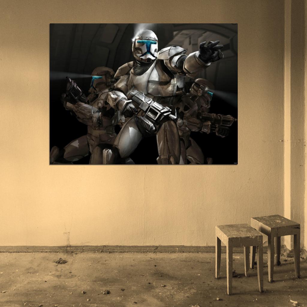 Star Wars Republic Commando Clone Game Art Wall Art Print Poster