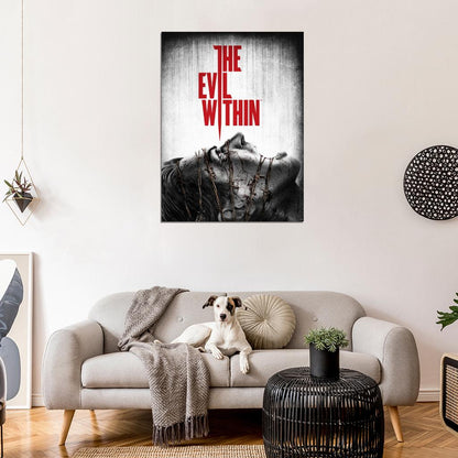 The Evil Within Horror Scream Art Video Game Wall Art Print Poster