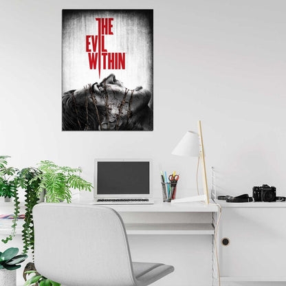 The Evil Within Horror Scream Art Video Game Wall Art Print Poster
