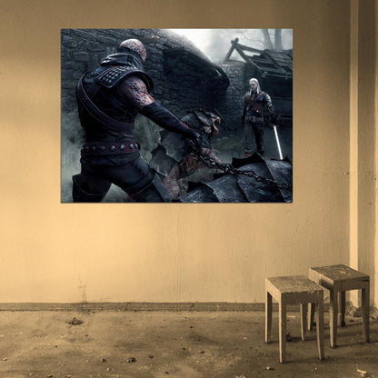 The Witcher 3 Wild Hunt Fight Video Game Wall Art Print Poster