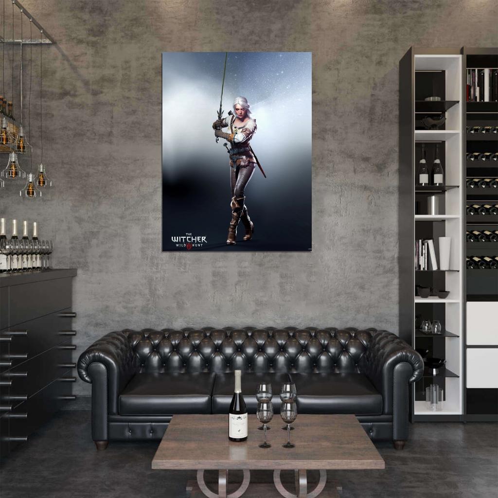 The Witcher 3 Wild Hunt Ciri Character Game Wall Art Print Poster