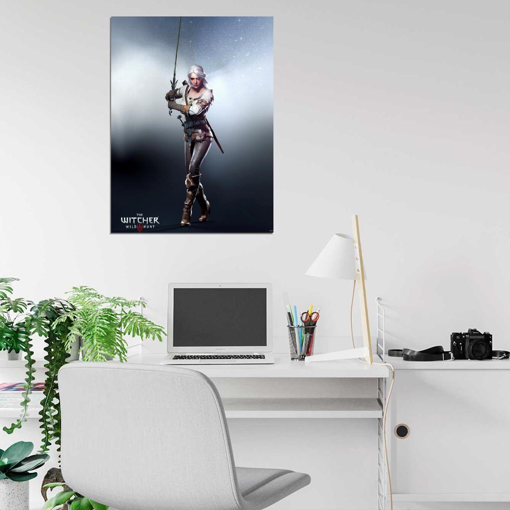 The Witcher 3 Wild Hunt Ciri Character Game Wall Art Print Poster