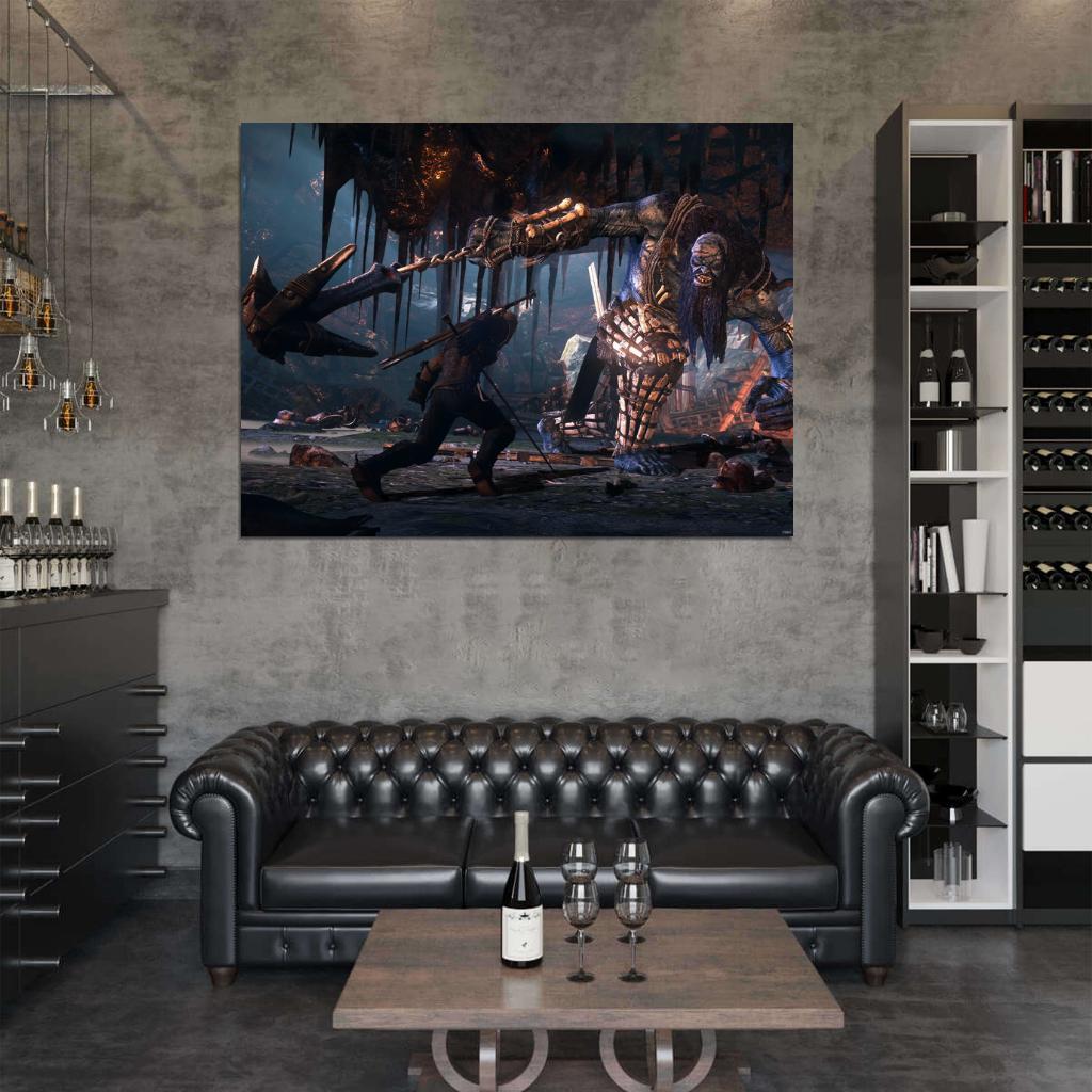 The Witcher 3 Wild Hunt Fight Video Game Wall Art Print Poster