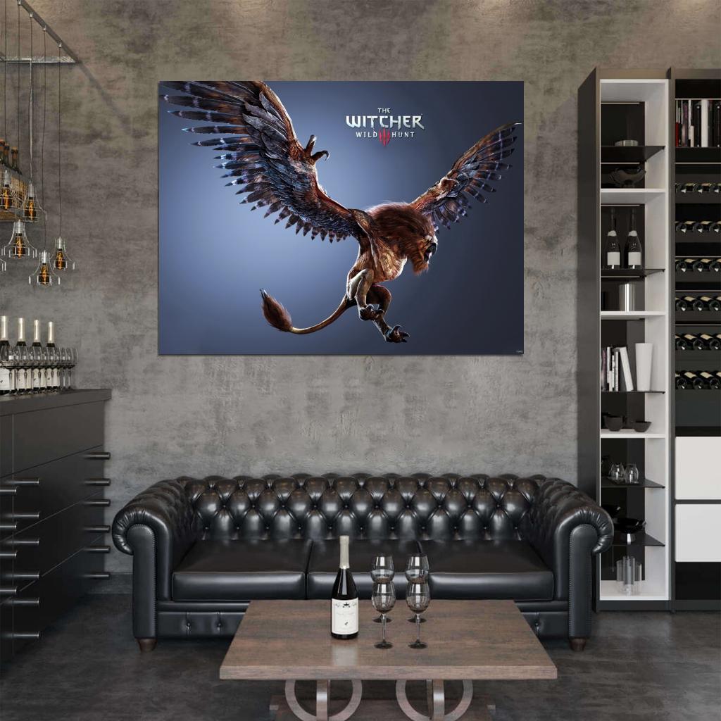 The Witcher 3 Wild Hunt Griffin Video Game Wall Art Print Poster