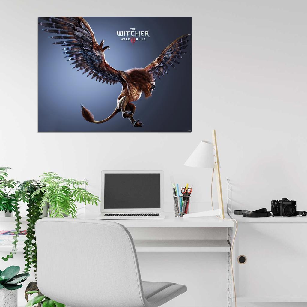 The Witcher 3 Wild Hunt Griffin Video Game Wall Art Print Poster