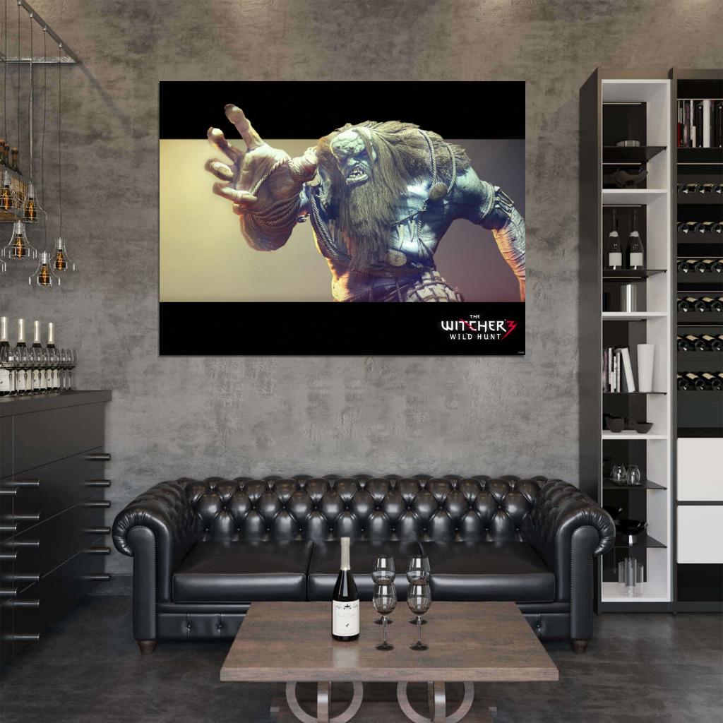 The Witcher 3 Wild Hunt Troll Awesome Game Wall Art Print Poster