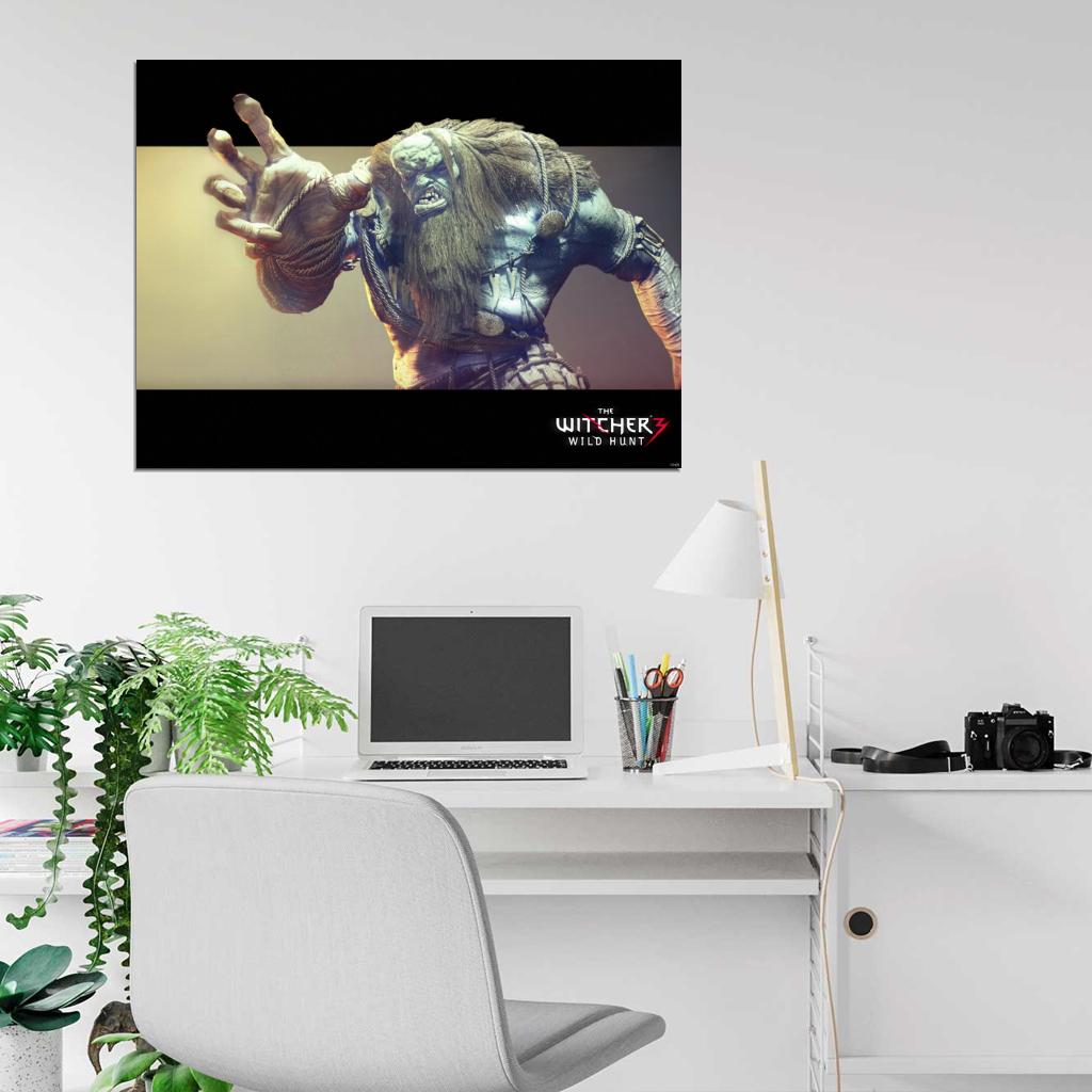 The Witcher 3 Wild Hunt Troll Awesome Game Wall Art Print Poster