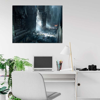Tom Clancy's The Division Dark Ruins City Game Wall Art Print Poster