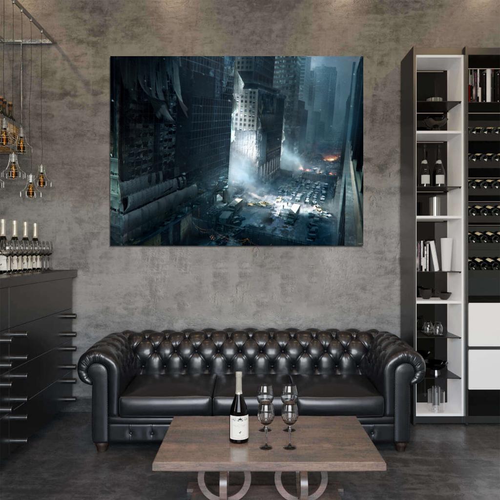 Tom Clancy's The Division Dark Ruins City Game Wall Art Print Poster