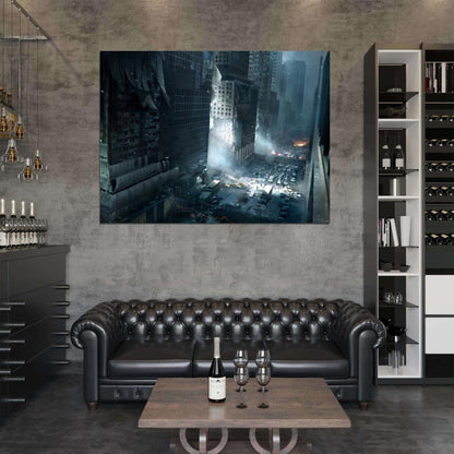 Tom Clancy's The Division Dark Ruins City Game Wall Art Print Poster