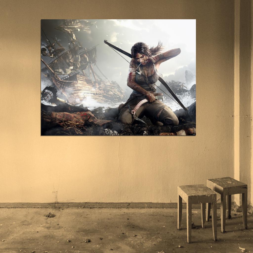 Tomb Raider Lara Croft Video Game Wall Art Print Poster
